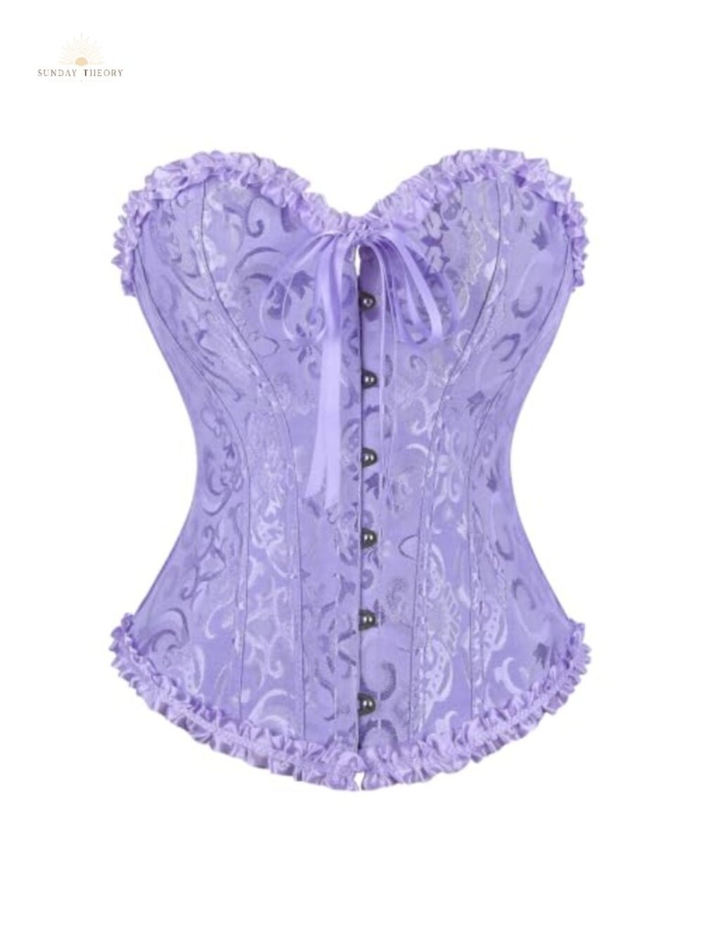 Womens Overbust Corset Renaissance Victorian Lace-Up Costume Top